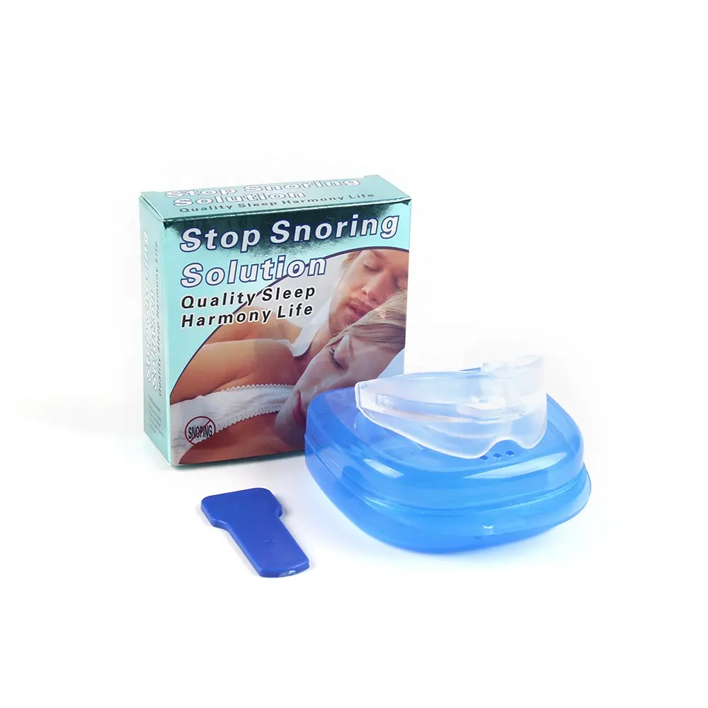 Anti Snoring Mouthpiece Anti Snore Tongue Retainer Silicone Remold Sleep Trays Stop Snore Solution