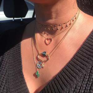 Gemnel, Стерлинговое Серебро 925 пробы, позолота, ювелирное изделие, Радужное сердце, минимализм, длинная цепочка, ожерелье, настоящее золото - Product Image 3