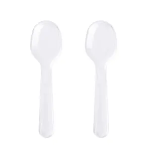 8.4cm disposable plastic spoon /dessert spoon /ice cream spoon scoop