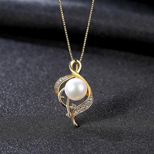 CZCITY 2026 Music Not Design Jewelry <strong>Necklace</strong> Paved CZ Crystal 925 Sterling Silver <strong>Black</strong> <strong>Pearl</strong> <strong>Necklace</strong> - Product Image 4