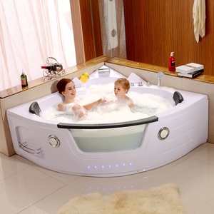 Bañera de hidromasaje de esquina interior, bañera acrílica - Product Image 1