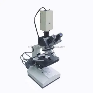 Digital Biological Trinocular Head Camera Microscope Price XSZ-107BN+CCD