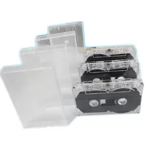 20 Pack Cassette Cases Clear Plastic Blank Cassette Tape Audio Cassette  Individual Storage with Clear Tape for Blank Voice Recording Cassette Tapes