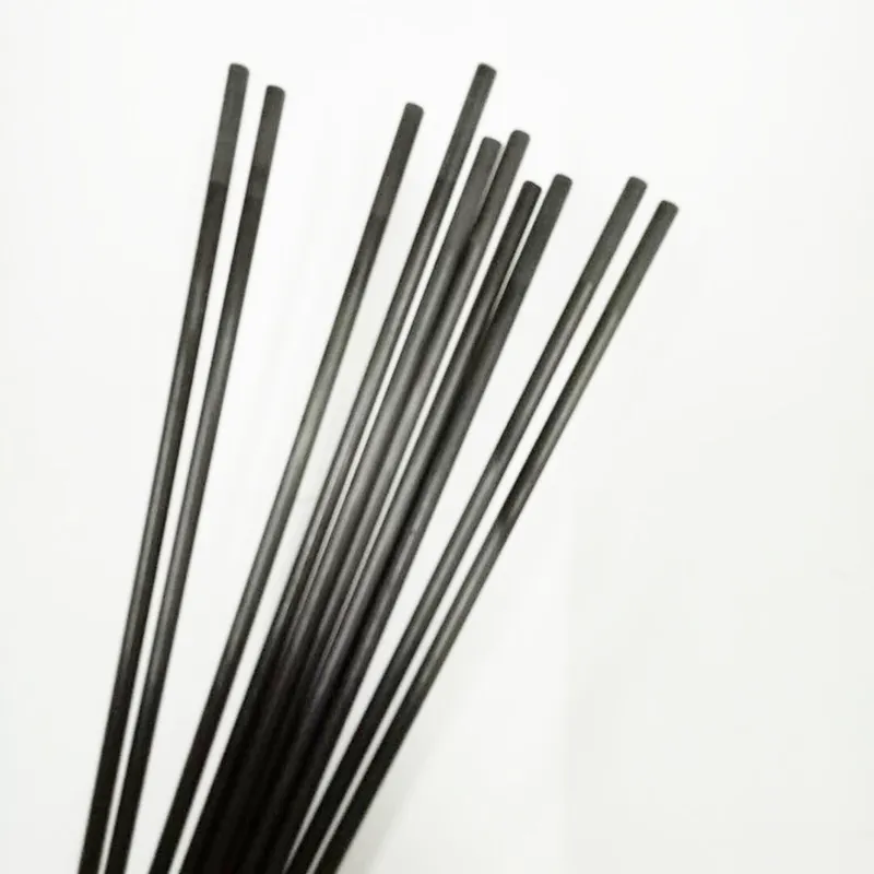 Varilla de fibra de carbono sólida de 8mm, placa de fibra de carbono/paneles, piezas industriales, negro, 200 grados, putrusión personalizada, 0.001%