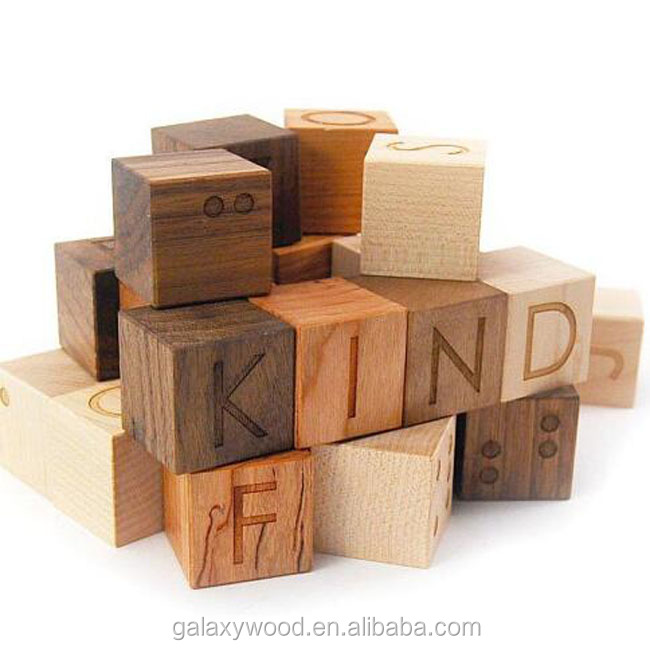 Dongguan оптовая продажа с фабрики круглый пользовательские детские ABC деревянные блоки