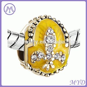 Niza Fleur <span class=keywords><strong>De</strong></span> Lis flor <span class=keywords><strong>De</strong></span> Faberge huevo para los encantos <span class=keywords><strong>De</strong></span> <span class=keywords><strong>la</strong></span> pulsera - Product Image 3
