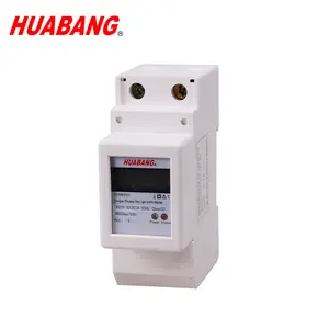 단일 위상 RS485 MODBUS RTU 전진 모수 전시 Din 가로장 전력 미터