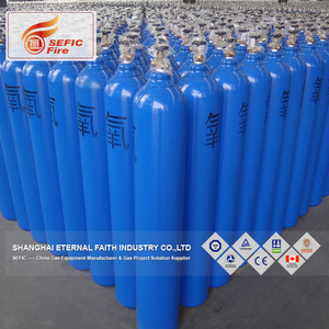 Bleu Chaud-Vente En Amérique Oxygène Bouteille De Gaz 40L 150 BAR D'oxygène Cylindre Poids De Bouteille D'oxygène - Product Image 3