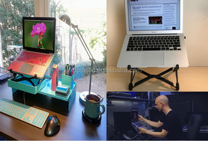 Ergonomic nhựa máy tính xách tay đứng có thể điều chỉnh và có thể gập lại máy tính xách tay phụ kiện cho văn phòng & Trường máy tính bàn - Product Image 5