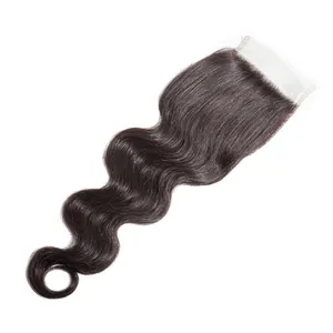 High quality highlight bodywave skin base closure