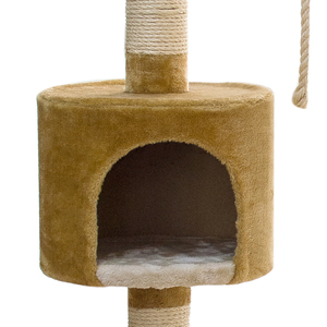 Großhandel Holz Scratcher Möbel Luxuriöse Pet Condo Kratz baumhaus - Product Image 5