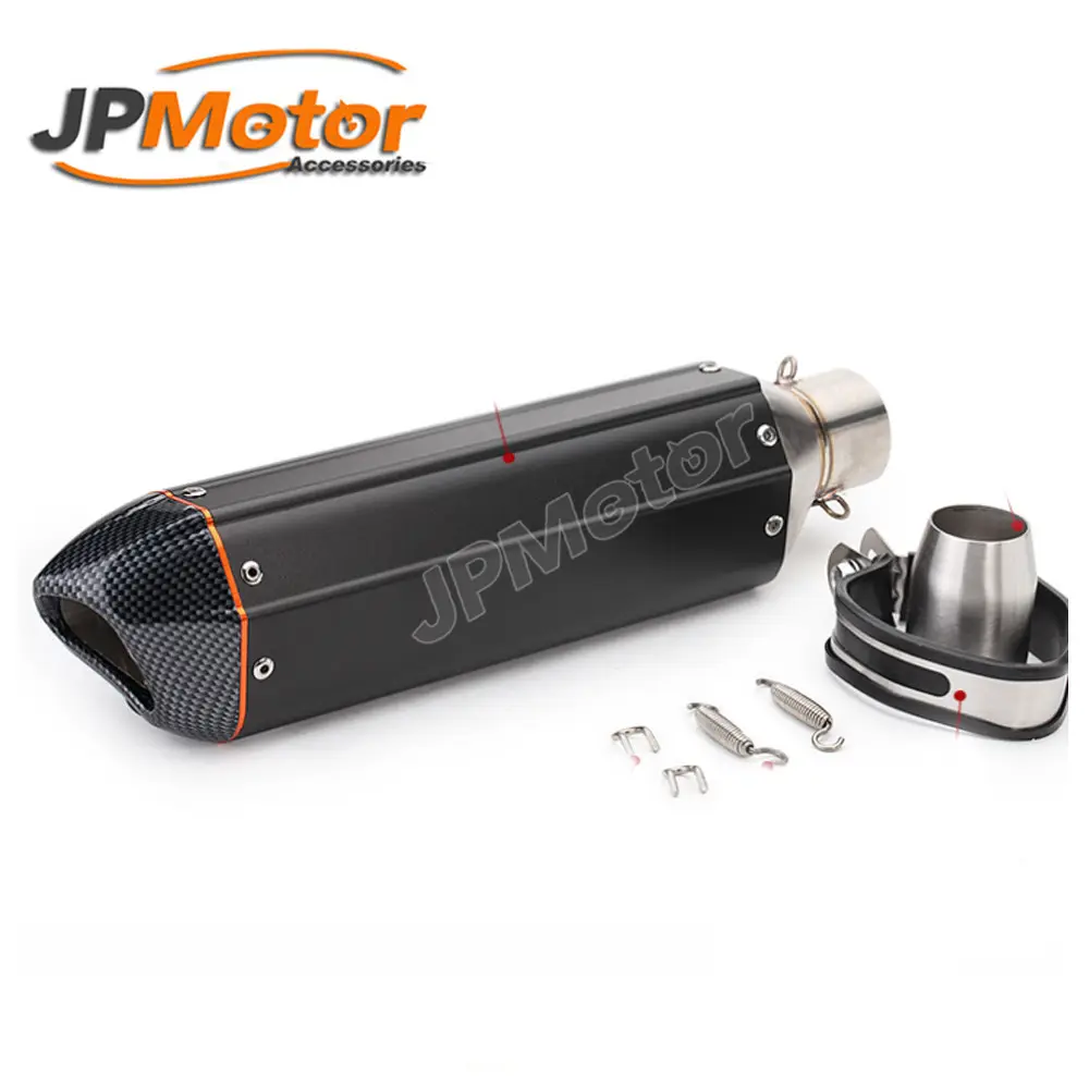 380 510 мм нержавеющая сталь для honda scooter atv gy6 rzr ktm 150 600cc suzuki аксессуары для мотоциклов другие части глушителя