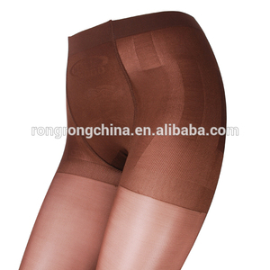 Collant collant marrone lucido con controllo della vita accogliente - Product Image 4