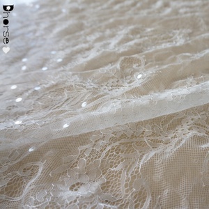 Top End French <strong>Lace</strong> Latest <strong>White</strong> Color <strong>Lace</strong> With Sequins Luxury Net <strong>Lace</strong> for Bridal DHFL0693 - Product Image 2