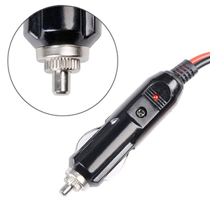 อะแดปเตอร์บุหรี่รถ PVC 12V-36V 2คอร์5A-30A สีแดงและสีดำปลั๊กบุหรี่ตัวผู้อ่อน - Product Image 3