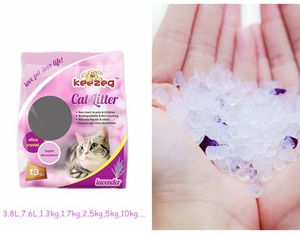 Çin fabrika 3.8L mavi silika jel kedi kumu kedi temizleme taze kristal kedi kumu - Product Image 2