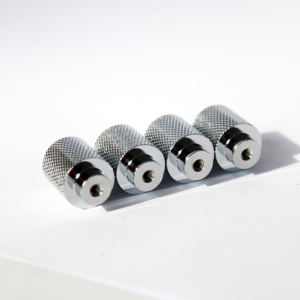 โครเมี่ยม Knurled จับตู้ทองเหลืองที่เป็นของแข็งดึงจับและลูกบิดสีดำ/ โครเมี่ยม/ทองบ้านฮาร์ดแวร์ลูกบิด - Product Image 5