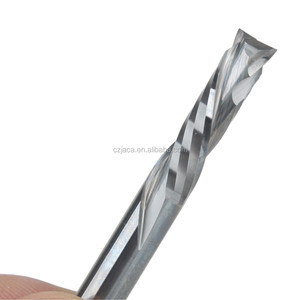Fraises en carbure en spirale pour routeur CNC, avec deux cannelures, couper et réduire les extrémités de <span class=keywords><strong>bois</strong></span> par Compression, 1 pièce - Product Image 2