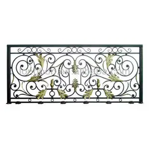 Ringhiera per <span class=keywords><strong>Balcone</strong></span> in Ferro Battuto Contemporaneo di Alta Qualità, Altezza Personalizzabile, Zincata a Caldo, Garanzia di 5 Anni - Product Image 1