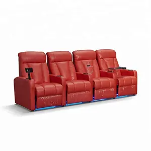 La sedia moderna del cinema del reclinabile di massaggio del teatro del sofà si reclina con la stanza di VIP del tavolo