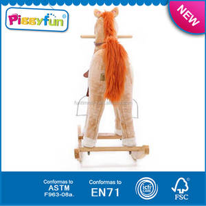 حصان خشبي للأطفال قابل للتأرجح مع مقابض للأطفال AT11966 - Product Image 5