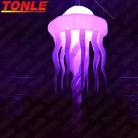 Riesigen aufblasbaren jellyfish LED Beleuchtung dekoration für bühne ereignis party