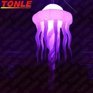 Giant Inflatable Jellyfish LED Chiếu Sáng Trang Trí Cho Giai Đoạn Tổ Chức Sự Kiện Đảng