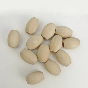 Manik-manik Kayu Oval Alami Murah Tanpa Finishing Grosir Kustom - Product Image 2