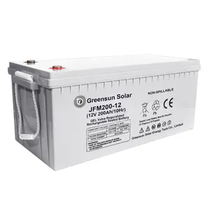 Gratis onderhoud 12 volt 200 ah * 2 AGM lood-zuur batterij 12 v 400ah batterij