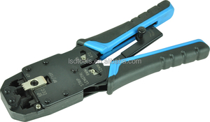 أداة تجعيد RJ10 RJ11 RJ12 للشبكات، أداة يدوية لتجعيد مقبس كيستون <span class=keywords><strong>RJ45</strong></span> 6P 8P، أداة تجعيد الشبكات LT-200R - Product Image 5