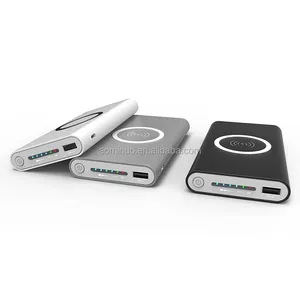 10000MAh Charger Nirkabel Power Bank untuk iPhone X 8 Plus Charger Powerbank Nirkabel untuk Samsung Galaxy S8 Plus S7 S6 Edge