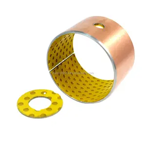 Support en acier couche de bronze POM plastique doublé améliorant de frottement inférieur bague de roulement lubrifiant limite