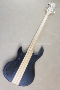 Weifang rebon 5 corda al collo attraverso il corpo basso elettrico <span class=keywords><strong>chitarra</strong></span> in raso nero finitura colore - Product Image 5