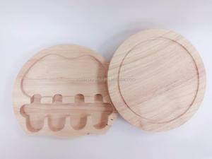 เขียง4ชิ้นพร้อมมีดชุดเขียงไม้สแตนเลสสำหรับใช้ในครัวบ้าน - Product Image 5