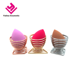 2020 più venduto oro rosa in metallo a spirale porta spugna per il trucco per lo strumento di supporto - Product Image 1