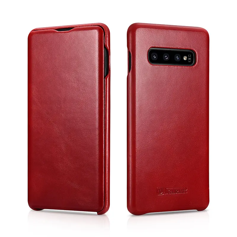 대 한 Samsung S10 Plus Case Luxury Mobile Phone Genuine Leather 풀 보호 cover 대 한 S10