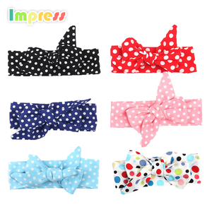 Coloful giá rẻ bé mềm headbands với nơ thắt nút <span class=keywords><strong>elastic</strong></span> bé headband bán buôn - Product Image 1