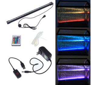 Lumière LED d'aquarium à bulles d'air colorées RGB à distance, <span class=keywords><strong>lampe</strong></span> pour aquarium de poissons, <span class=keywords><strong>corail</strong></span> - Product Image 5