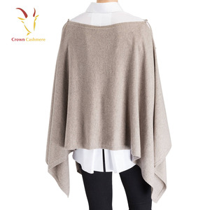 <span class=keywords><strong>Ropa</strong></span> Poncho capa <span class=keywords><strong>Cachemira</strong></span> mujer Color sólido - Product Image 2