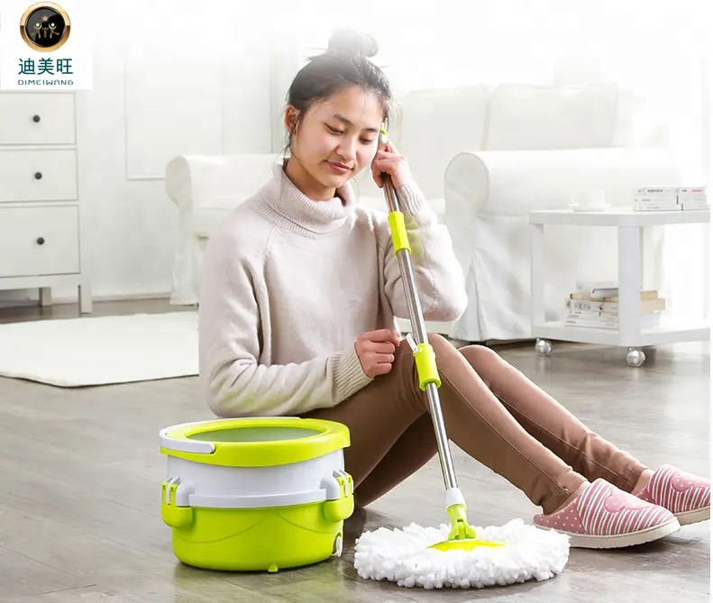 Microfiber magic cleaning mini mop bucket