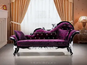 家居家具卧室设计豪华 Chaise 沙发床出售 Chaise Longue 风格经典古董复制长凳