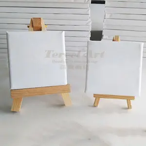 Grosir Lukisan Kanvas Regang Polos Mini Profesional Set Kain Gulung untuk Lukisan