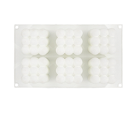 Moule à Gâteau Mousse Vente à Chaud Outils de Cuisson 3d Magic Square 6 Cavités Outils de Pâtisserie Boulangerie Outils de Pâtisserie