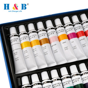 Ensemble de 24 tubes de peinture acrylique de couleurs <span class=keywords><strong>pour</strong></span> l'art des enfants sur papier de verre de toile Capacité de 12ml - Product Image 5