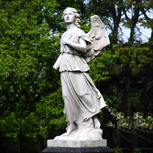 Statue d'ange en marbre de Dunedin, au <span class=keywords><strong>sud</strong></span>, avec des ailes brisées, pour monuments funéraires - Product Image 1