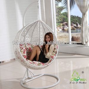 Sedia a Dondolo Cocoon, Sedia Sospesa per Esterni in Rattan, Altri Mobili Moderni OEM Applicabili di Alta Qualità, Durevoli - Product Image 2