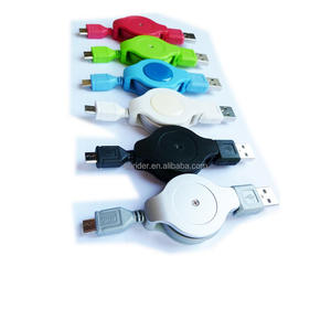 OEM Logo plat Rétractable <span class=keywords><strong>USB</strong></span> 2.0 vers Micro <span class=keywords><strong>USB</strong></span> chargeur câble <span class=keywords><strong>enrouleur</strong></span> - Product Image 1