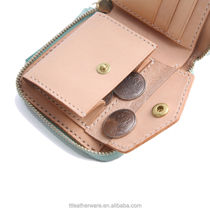 Women's Genuine Tanned Leather Zipped <b>Wallet</b> with Coin Slot - Product Image 6