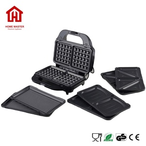 3 en 1 En Acier Inoxydable Détachable à Sandwich à <span class=keywords><strong>2</strong></span> tranches Petit Dejeuner Toasteur Machine à Gaufrier - Product Image 2