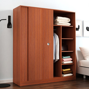 <strong>Cheap</strong> Wholesale Sliding Door Bedroom <strong>Wardrobe</strong> Designs Modern Wood <strong>Wardrobe</strong> Rack with Shelves for Clothes Storage - Product Image 2